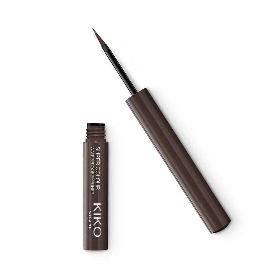 KIKO Milano Super Colour Waterproof Eyeliner eyeliner lichid ultra-ușor 09 Dark Brown 1.7ml