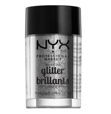 NYX Professional Makeup Glitter Brillants Sclipici pentru față și corp 10 Silver