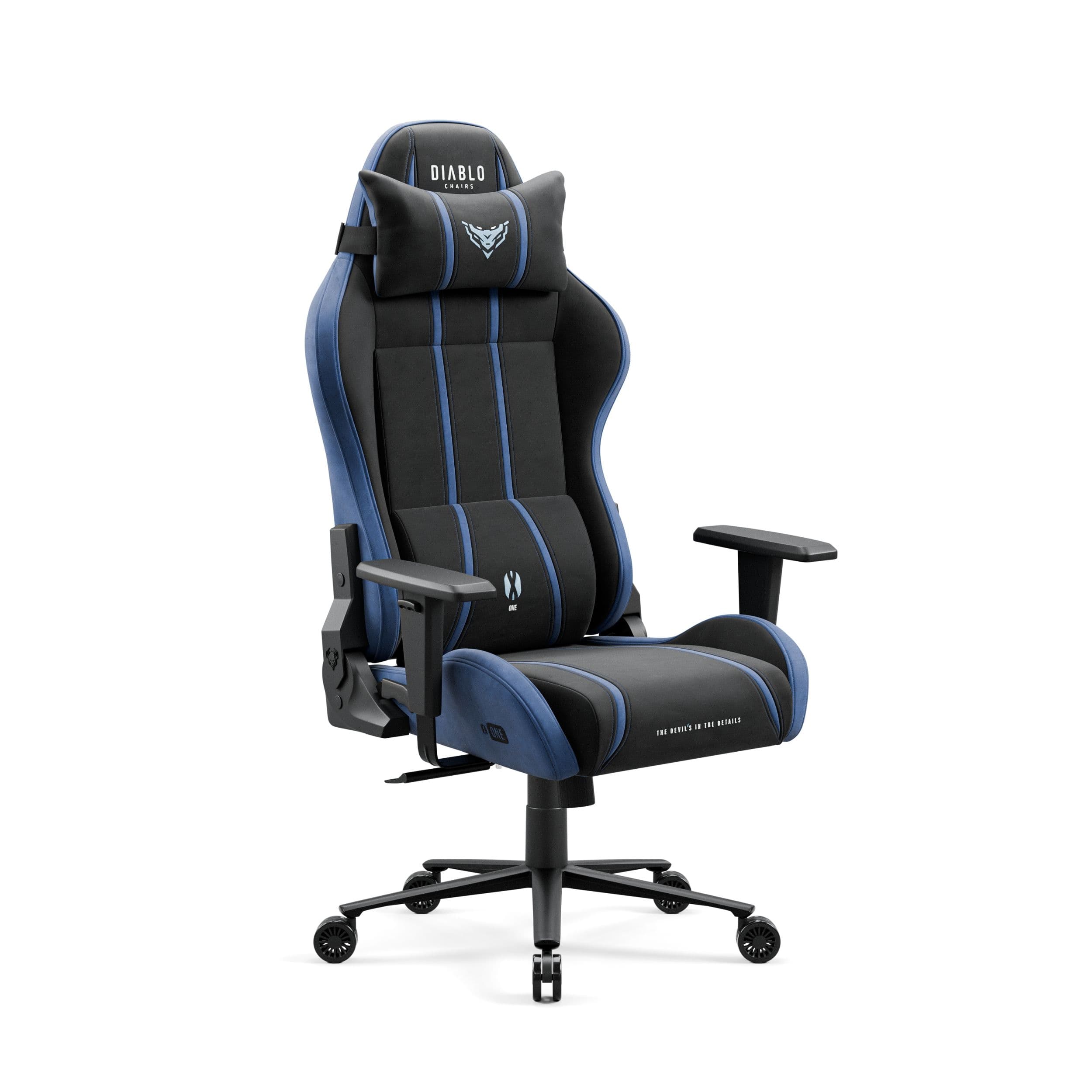 Scaun gaming material textil Diablo X-One 2.0 Normal Size, Night Blue