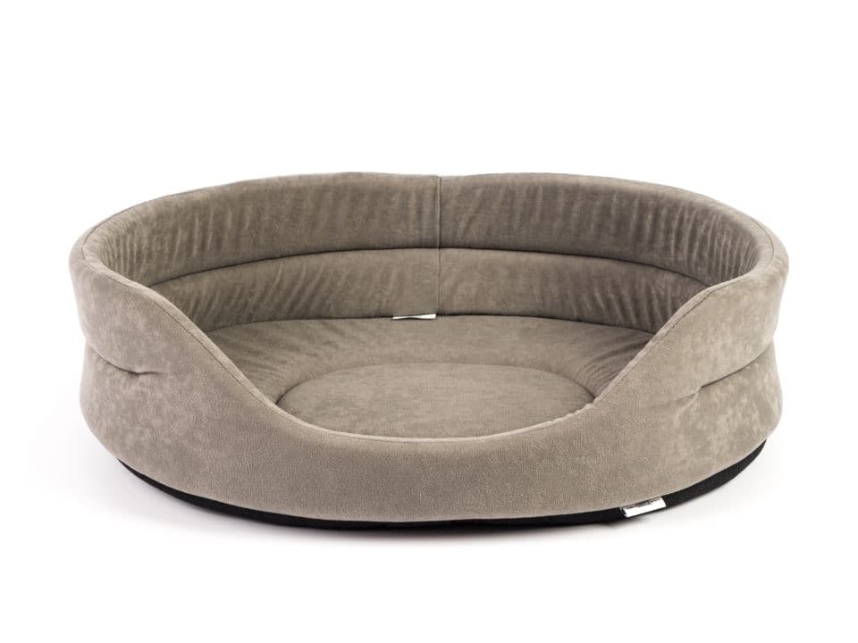 FERA Pat oval pentru caini, gri M 61 x 51 x 16 cm