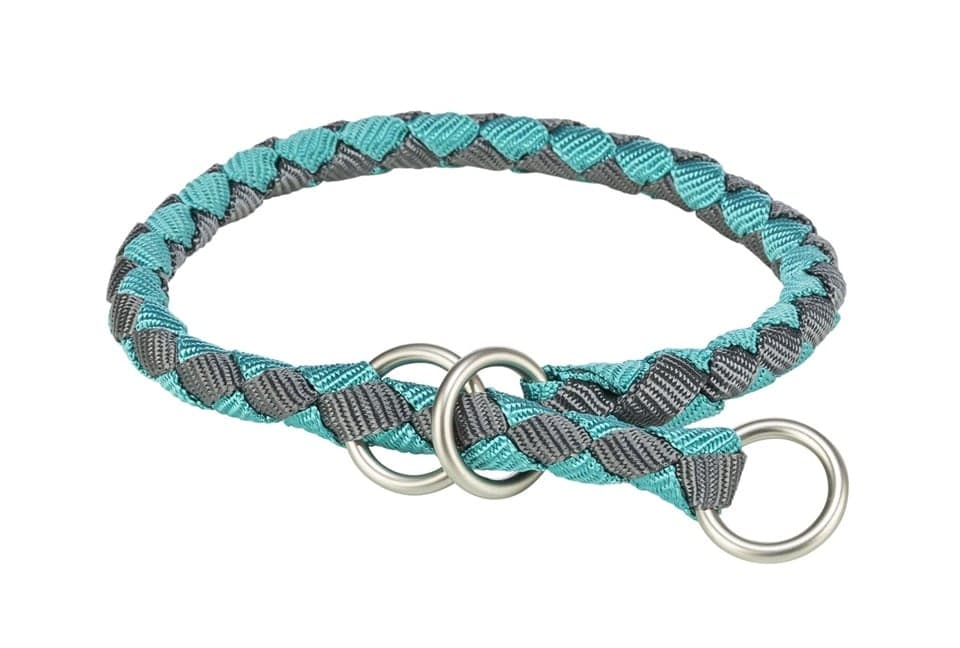 Zgardă câini pui reglabilă XS TRIXIE Cavo 25–31 cm aqua/grafit