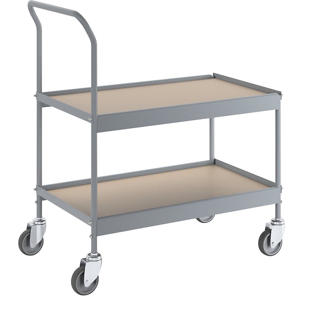 eurokraft pro Cărucior pentru debarasare, lung. x lăț. x î. 840 x 470 x 955 mm, cu 4 roți pivotante, Ø roții 100 mm