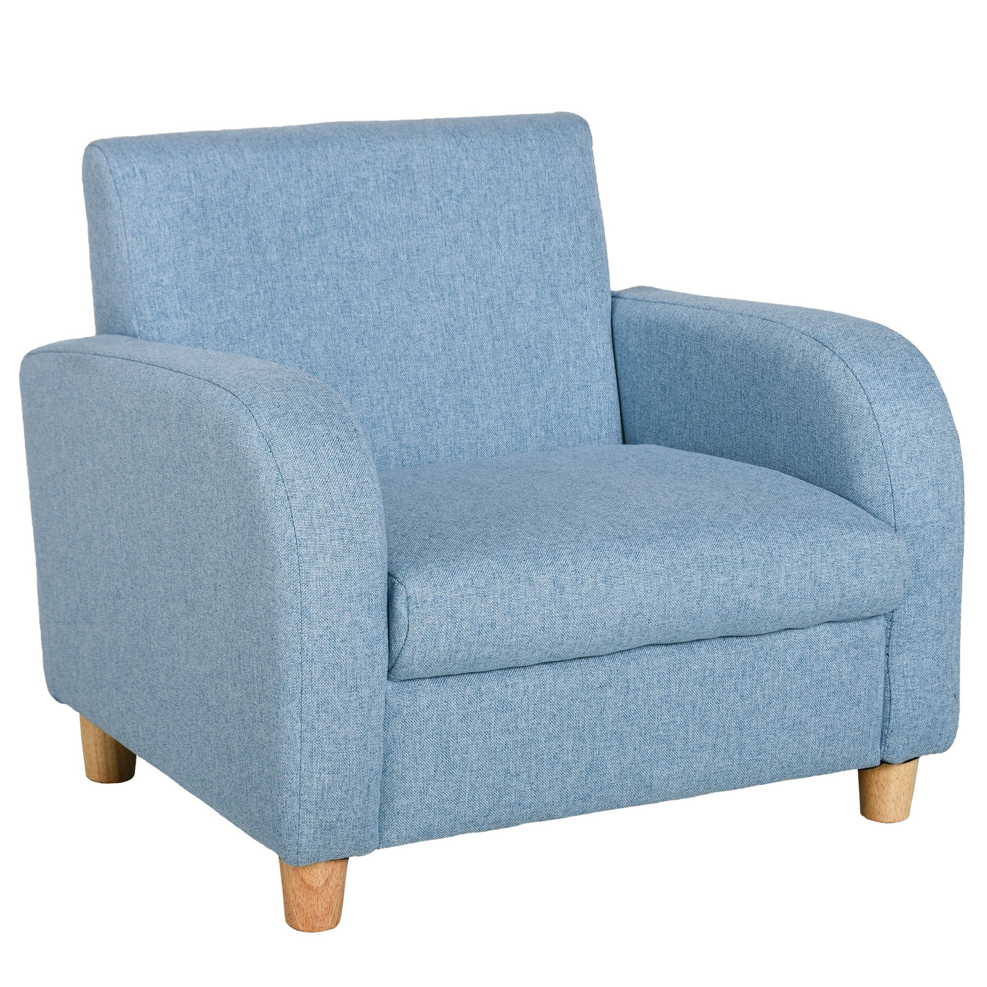 HOMCOM Scaun pentru Camera Copiilor în Material Textil Max. 65 kg 49x45x44cm Albastru | Aosom Romania