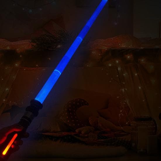 Amuzant, comod, mâner decorativ, ecologic, LED, strălucitor, stick luminos, distracție în aer liber, pentru cadou, jucărie din sticlă. roșu