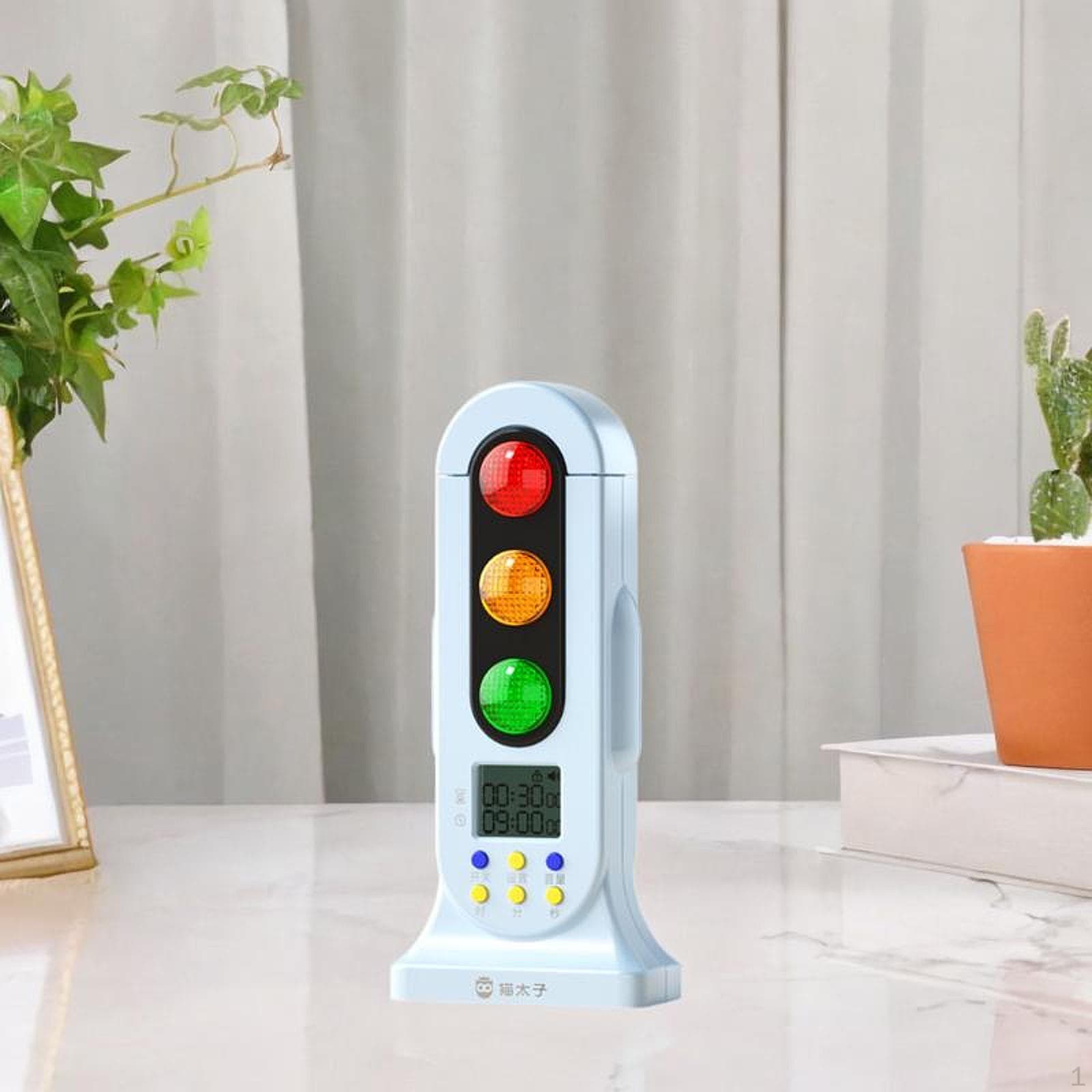 Mini Semafor Temporizator Vizual Ceas Numărătoare Inversă Moduri Duble Instrument de Gestionare a Timpului pentru Testare roz