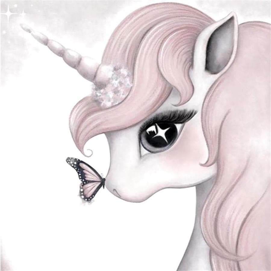 Complet 5D Diy Diamant Pictură desene animate schiță unicorn Broderie cu punct de cruce Home Decor Cadou lucrat manual