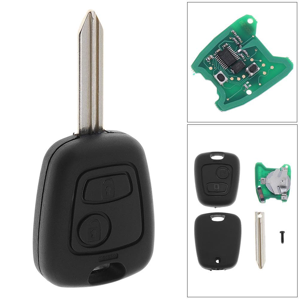Telecomandă 433MHz, 2 butoane, fără cheie, netăiată, pentru Citroen Saxo Picasso Xsara Berlingo SX9 D25