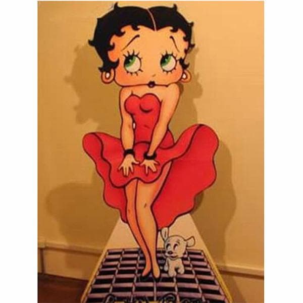 Pictură cu diamant 5D Diy, cu fustă roșie, broderie cu diamante pentru fete