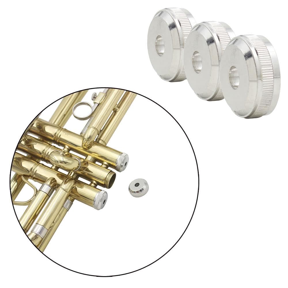 3 buc Trombiță Cheie Buttom Piston Supapă Cap șurub Accesorii din cupru Piesa