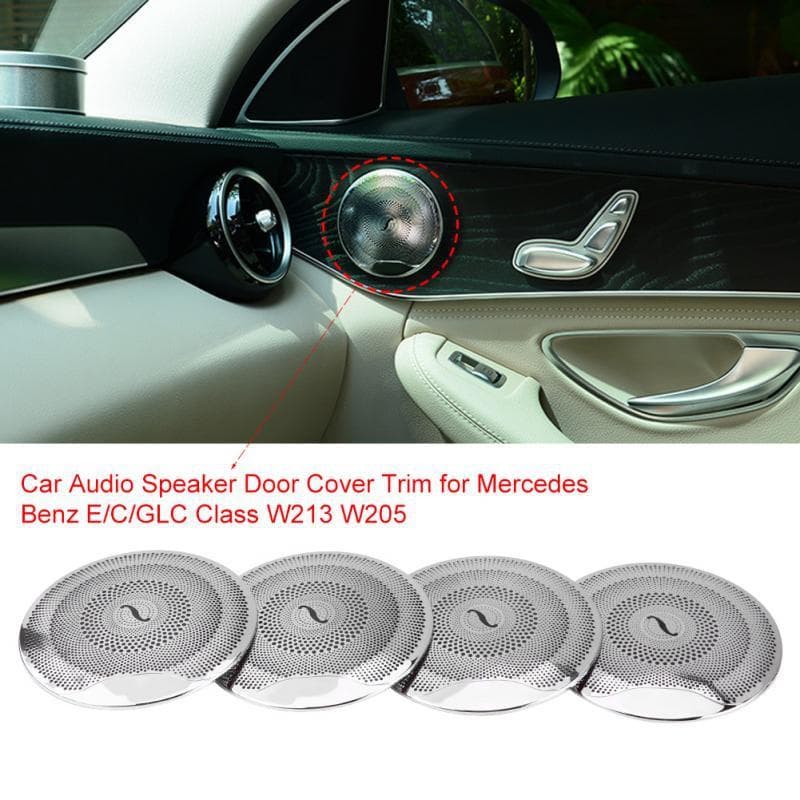 4 bucăți de acoperire a capacului difuzorului audio pentru ușă pentru accesorii auto pentru clasa E/C/GLC W213 W205