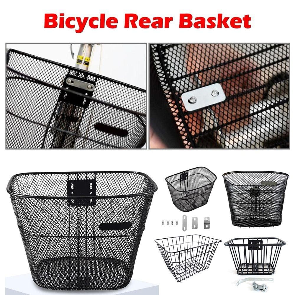 Coș Durabil Fixat pentru Bicicletă de Munte Coș Spate pentru Bicicletă Accesorii pentru Bicicletă Pliabilă pentru Copii