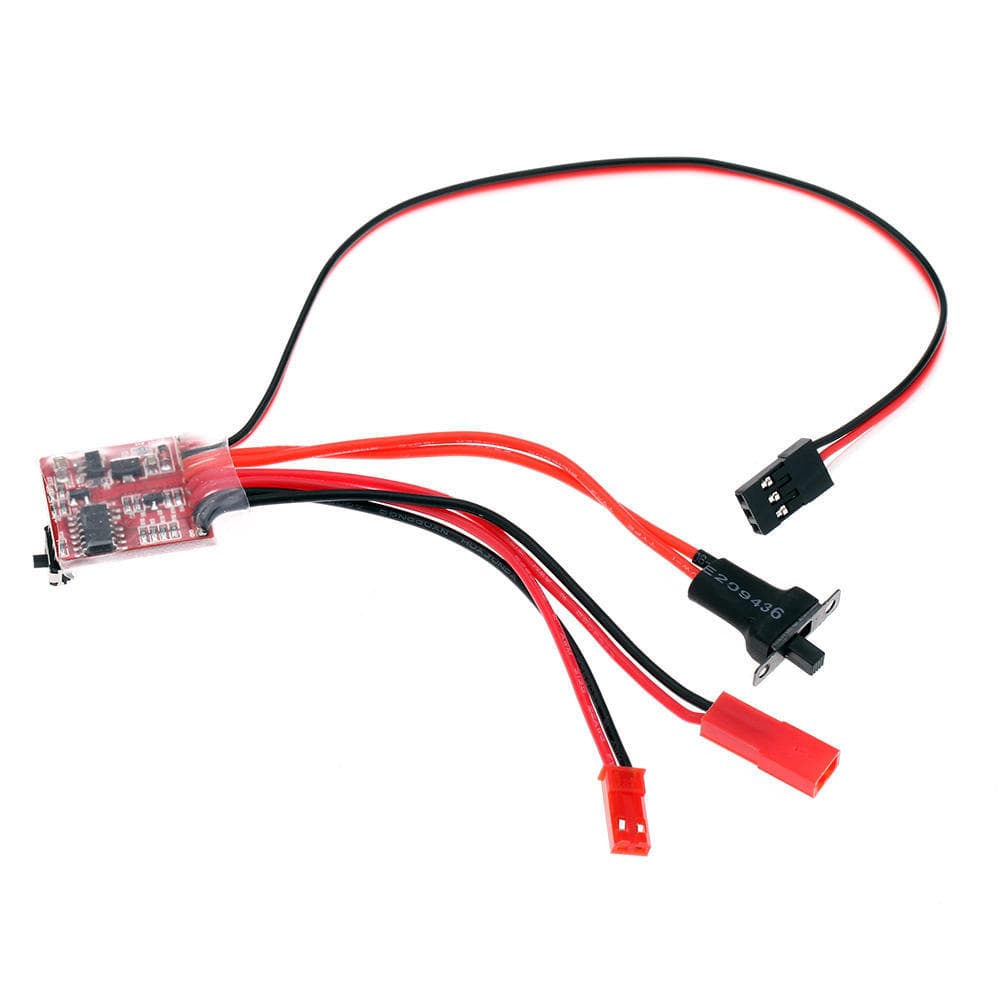 Controller de viteză a motorului cu perie RC ESC 20A cu frână comutabilă pentru rezervorul de mașini RC