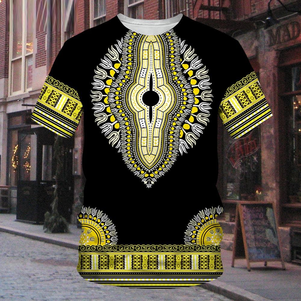 Tricou Dashiki pentru bărbați Haine africane Îmbrăcăminte tradițională Îmbrăcăminte cu mânecă scurtă Casual Streetwear Tricouri vintage