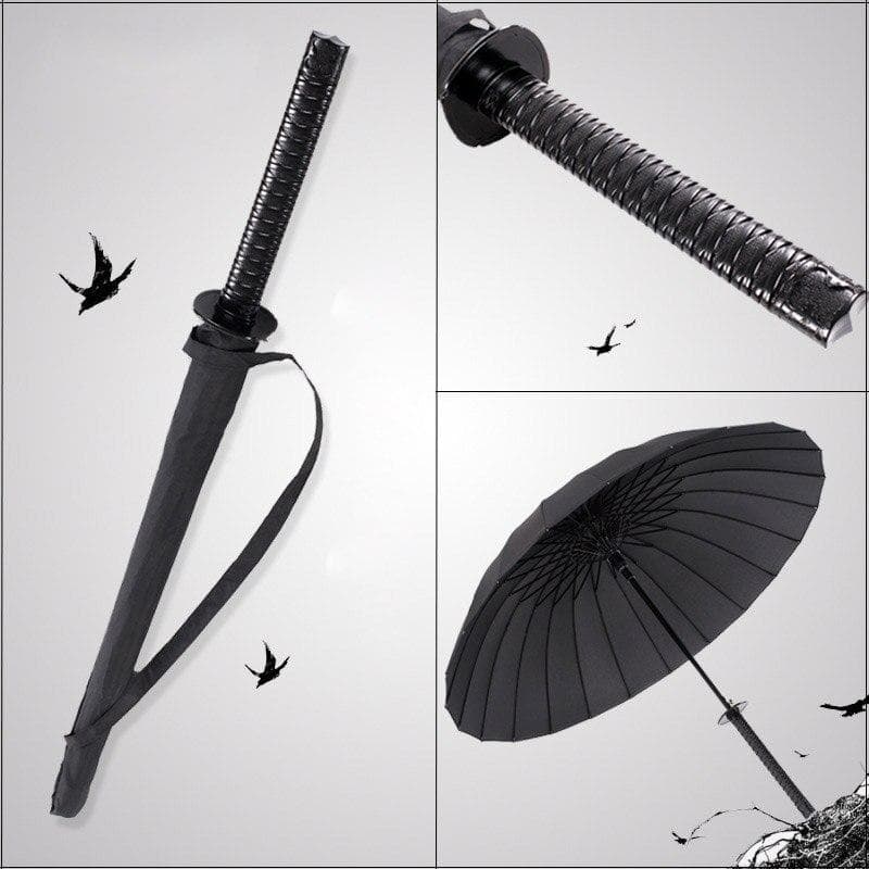 Nouă umbrelă creativă cu mâner lung, mare, rezistentă la vânt, sabia samurai, umbrelă japoneză asemănătoare unui ninja, soare, ploaie,