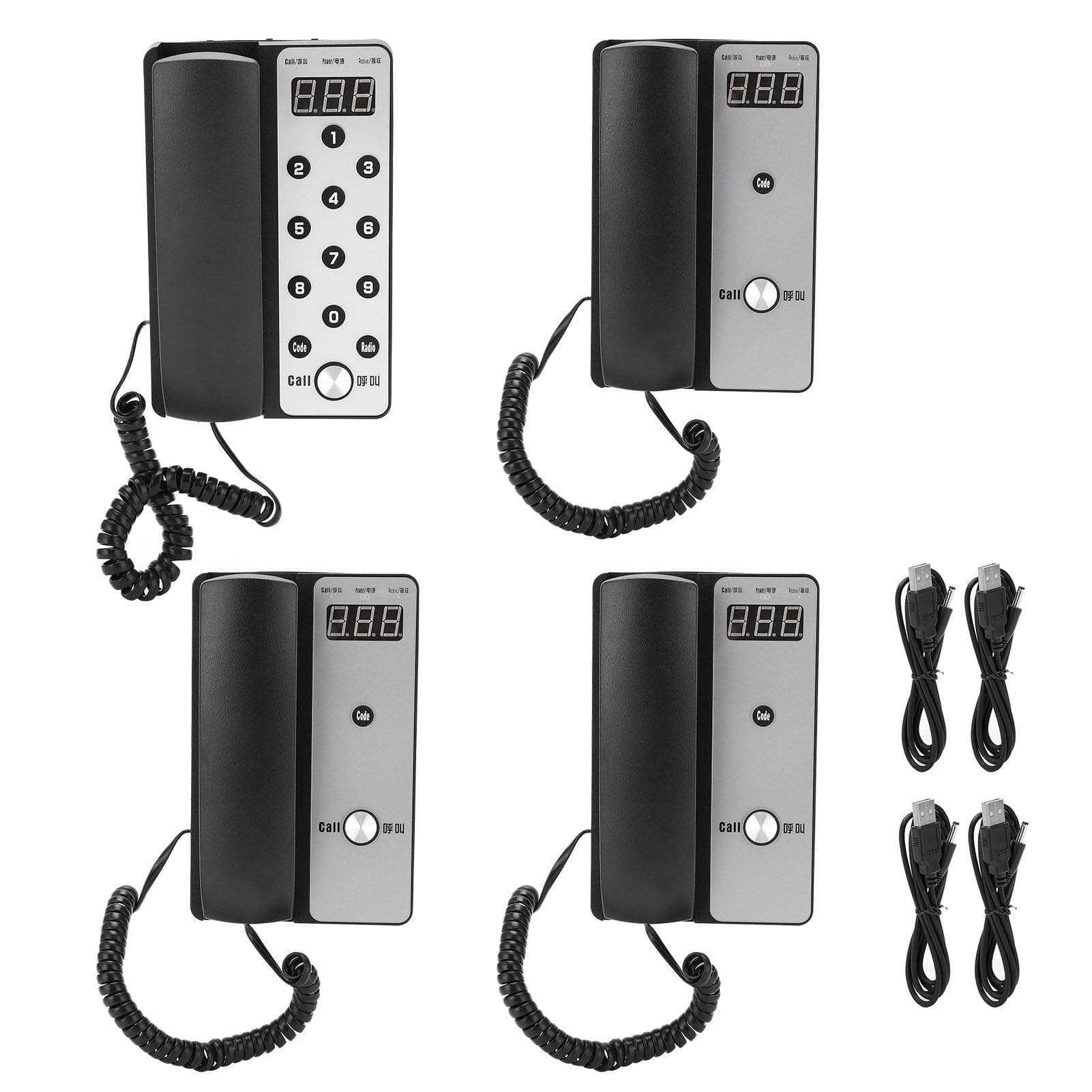 Interfon Wireless 1 Unitate Principală 3 Extensii Sistem de Comunicare Acasă pentru Hotel Departament 100?240VUK mufă