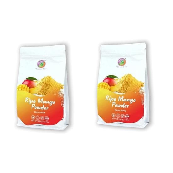 Pudră de mango uscată Alphanso copt Saipro's EATERY HARVEST 400 g(200 g*2 pachete), Pudră de mango Alphanso pură pentru pulpă/Aamras | Suc |