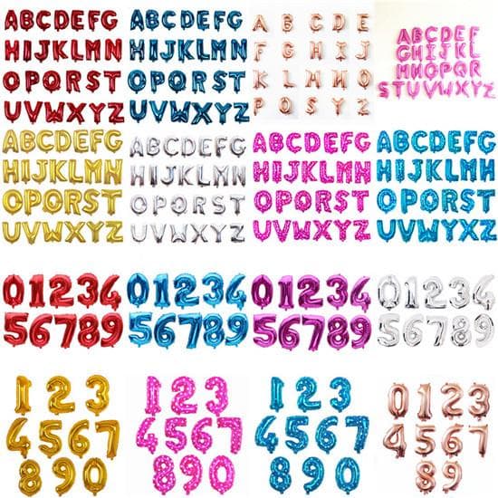 Baloane cu litere de 16 inch Balon din folie cu heliu Decoratiuni pentru petrecerea de aniversare Copii Adulti Balon de nunta auriu cm roșu