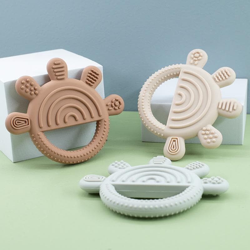 Jucării de mestecat molari din silicon fără BPA Jucării pentru sănătatea bebelușilor pentru bebeluși Cadouri de duș pentru bebeluși