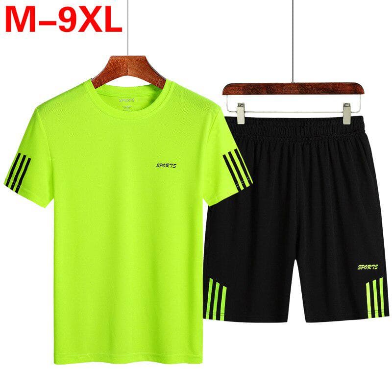 Mărime Plus 7XL 8XL 9XL Bărbați Seturi din două piese Top Pantaloni scurți Trening Bărbați Trening Antrenament Îmbrăcăminte sport Bărbați