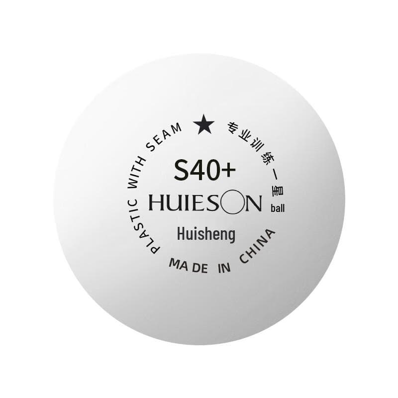 Huisheng 1-Star S40+ ABS Table Tennis Balls, 100 Count