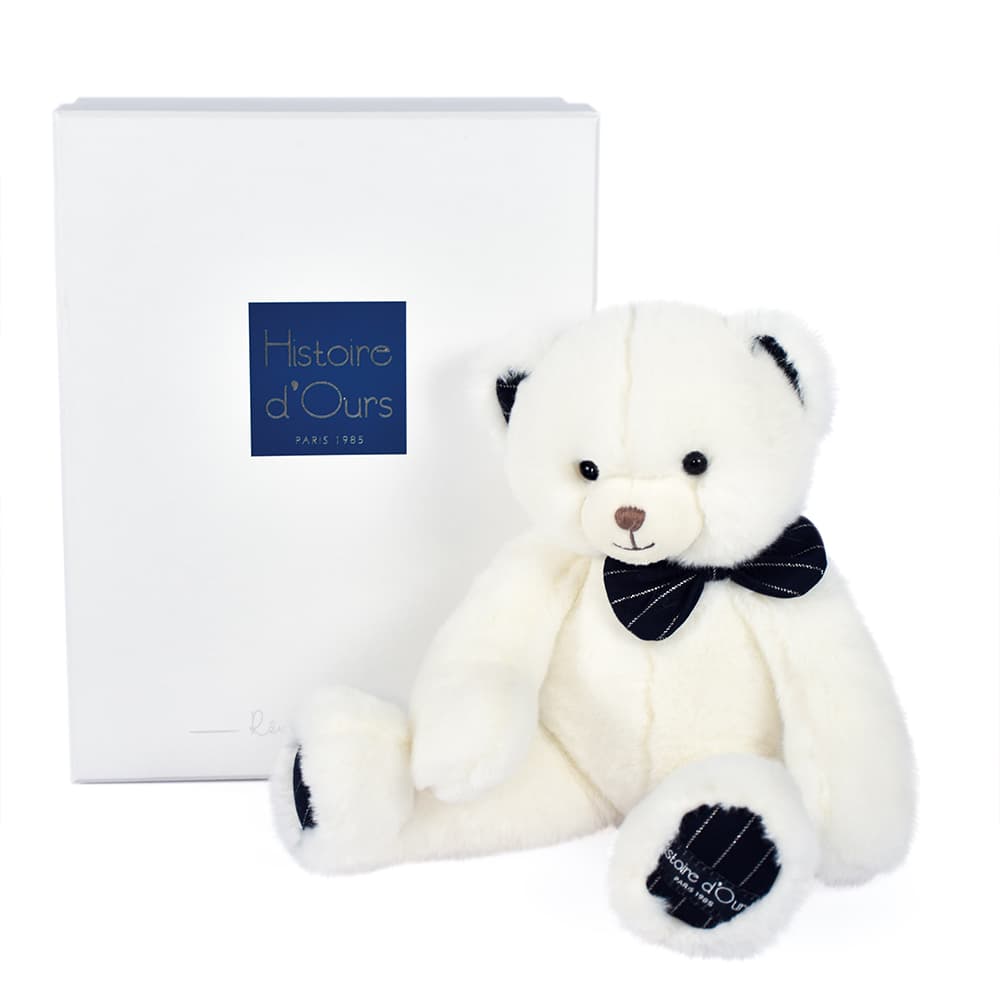 Doudou Histoire d´Ours Ursuleț de pluș cu papion bleumarin 30 cm