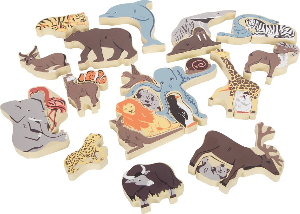 small foot Puzzle animale cu litere
