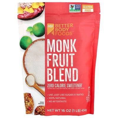 BetterBody Foods, Amestec de fructe Monk, 1 lb (454 g)