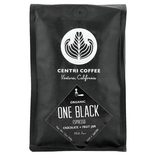 Centri Coffee, ciocolată neagră, ciocolată și dulceață de fructe, boabe de boabe, espresso, 340 g (12 oz)