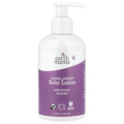 Earth Mama, Loțiune calmantă pentru bebeluși cu lavandă, 240 ml