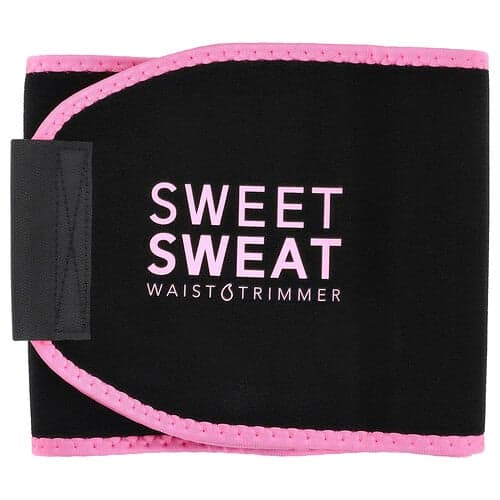 Sports Research, Sweet Sweat®, Trimmer pentru talie, mic, negru și roz, 1 centură