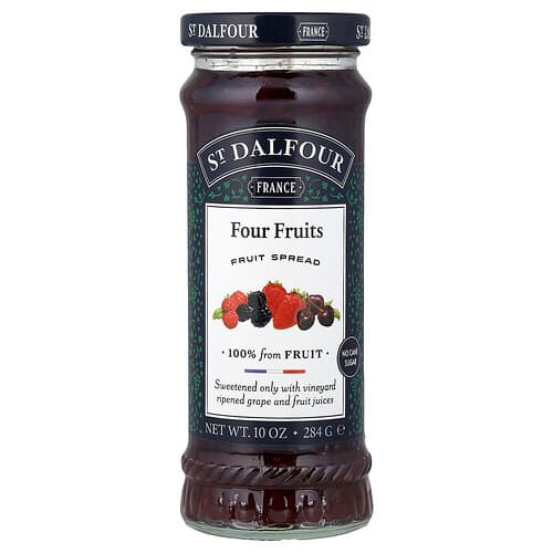St. Dalfour, Tartinată cu fructe cu patru fructe, 10 oz (284 g)