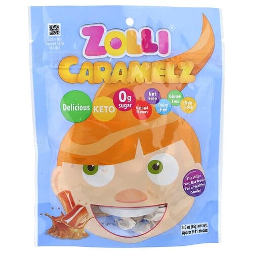 Zollipops, Zolli Caramelz, aprox. 8-9 bucăți, 3 oz (85 g)