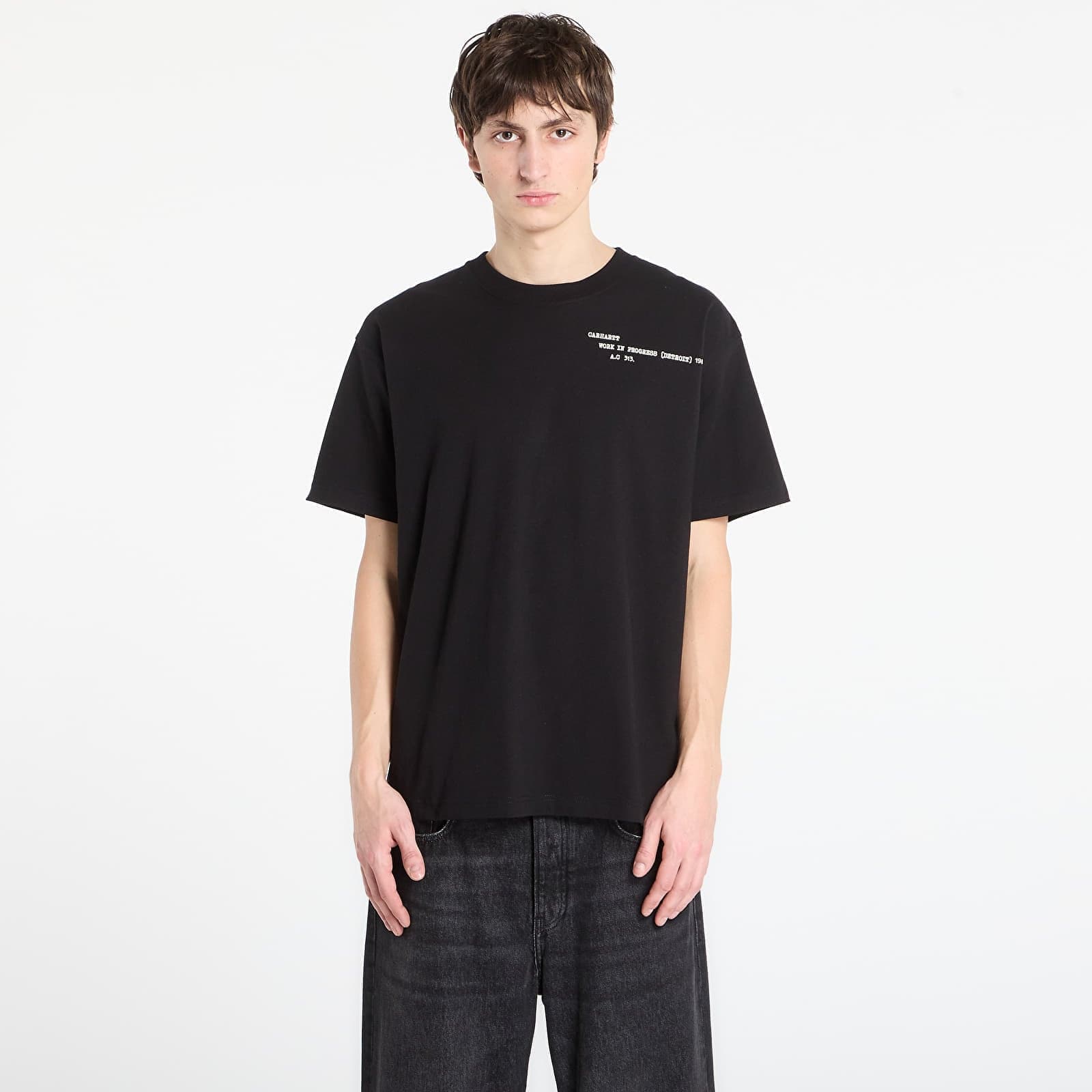 Tricou Carhartt WIP S/S Punched T-Shirt UNISEX Black S