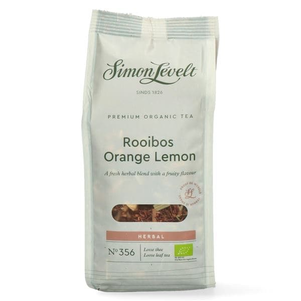 Ceai vrac Rooibos cu portocală și lămâie Simon Lévelt 110g