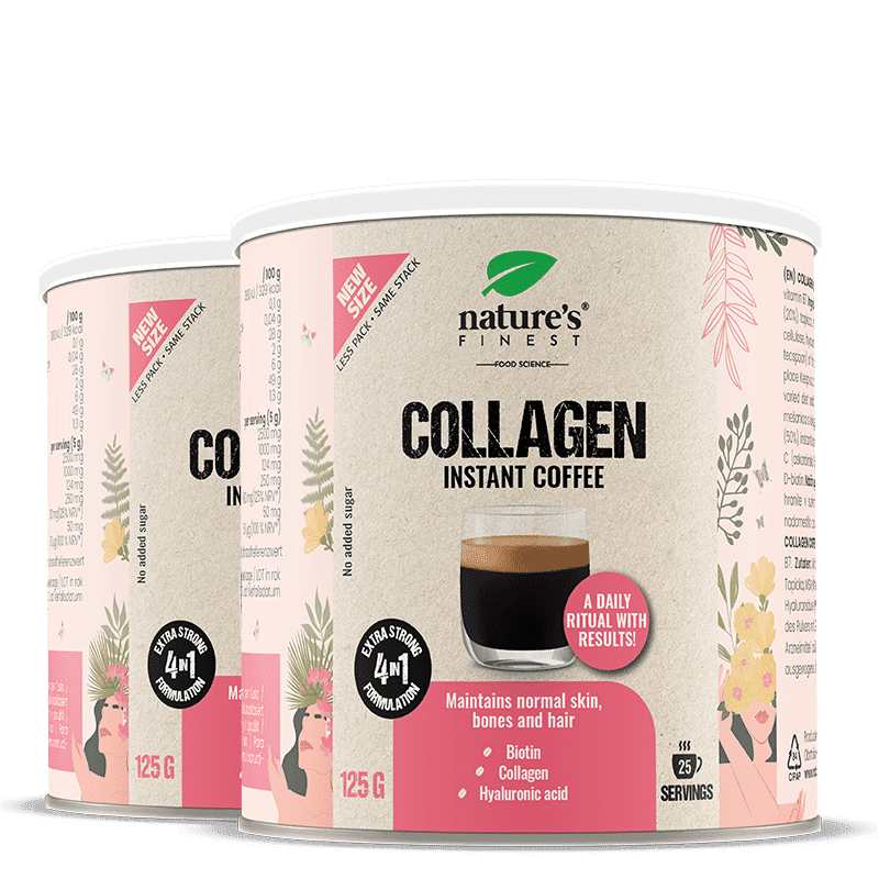 Collagen Coffee | Lupta impotriva ridurilor | Colagen | Acid hialuronic | Biotina | Hidratare a pielii | Reduce ridurile | Arabica Premium