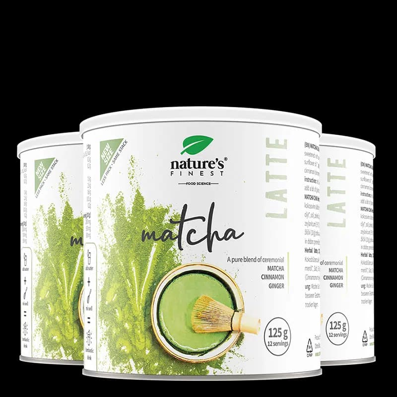 Matcha Chai Latte | Bogat în Clorofilă | Matcha, Scorțișoară, Ghimbir | Alternativă Naturală la Cafea | Antioxidanți | Mai Multă Energie
