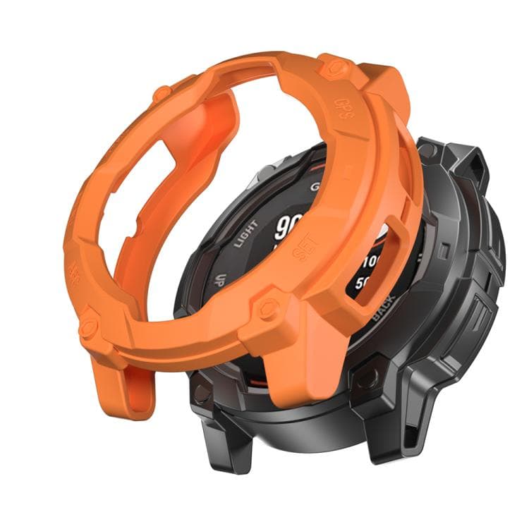 TPU HALF CAPAC Capac pentru Garmin Instinct 3 Solar 50mm portocaliu