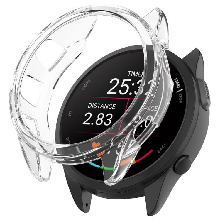 CAPACĂ TPU HALF Husă pentru Garmin Forerunner 165 / 165 Music transparent