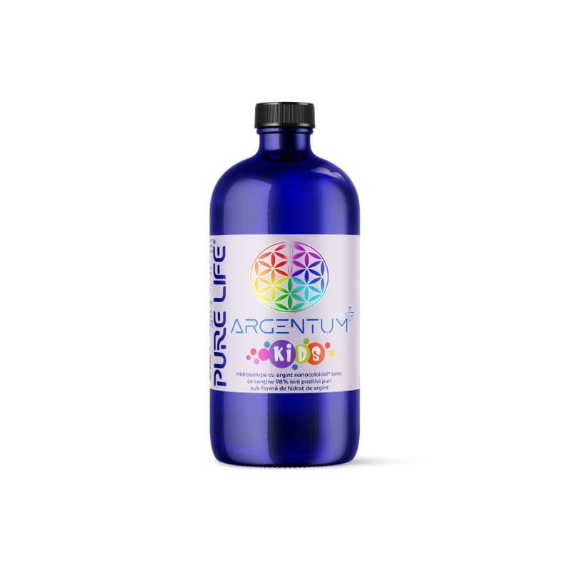 Argint nanocoloidal Argentum+ Kids, 480ml, Pure Life