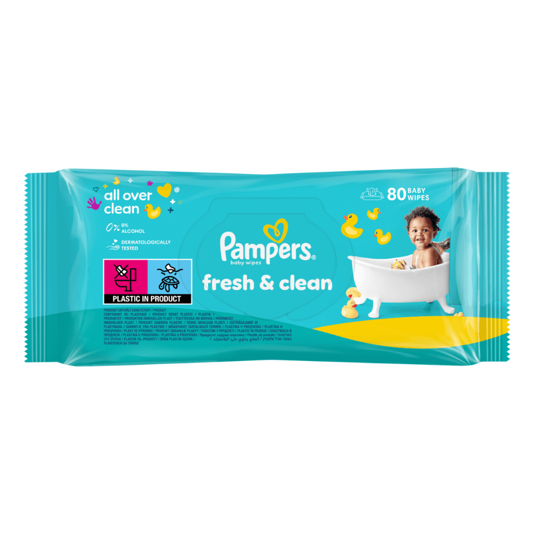Servetele umede Fresh Clean, 80 bucati, Pampers