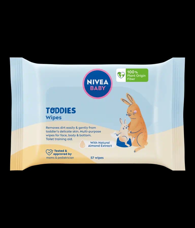 NIVEA Baby Șervețele biodegradabile pentru copii 57 buc.