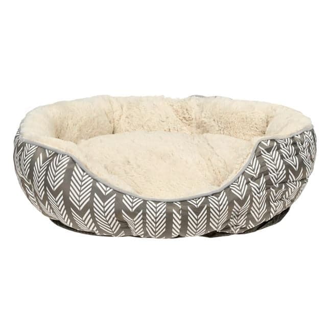 Culcus tip cuib forma dreptunghiulara pentru animale,bej-gri, 57x52x14 cm