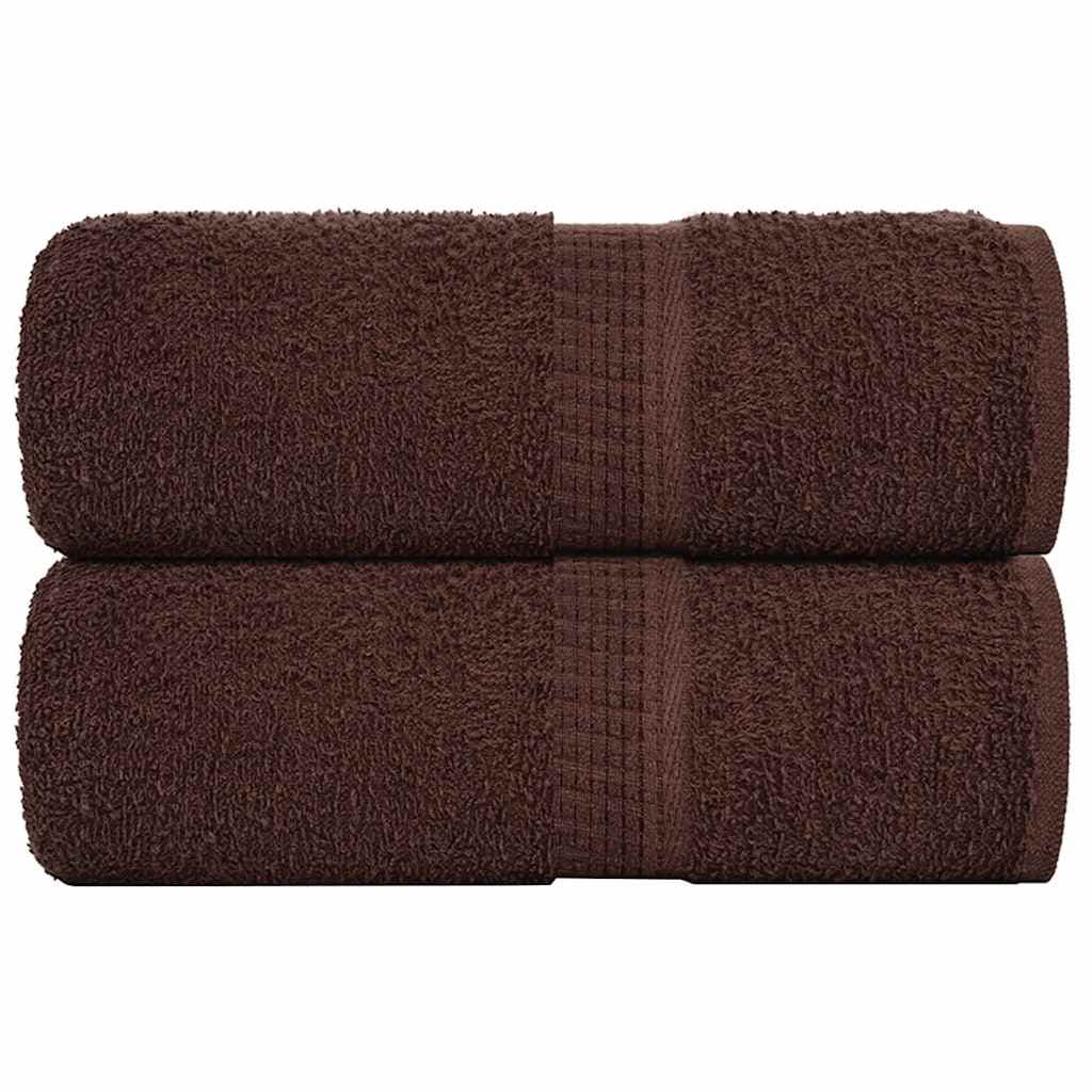 Prosoape cu sapun 2 buc maro 30x30 cm 360 g/m² 100% bumbac