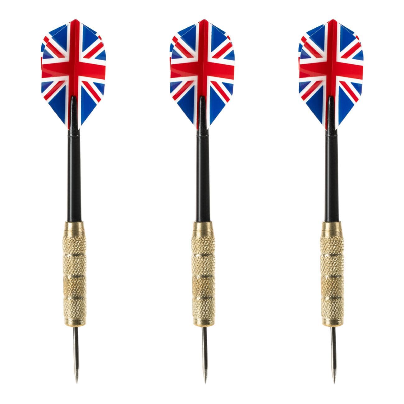 Set sageti darts, 20g, 3 bucati, steag american si englezesc, parti metalice aurii