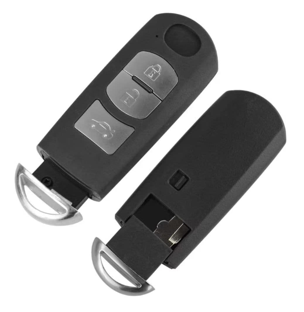 Carcasa cheie auto Techstar, pentru Mazda, cu 3 butoane, compatibila cu modelele Mazda 6 CX-5 CX-3 2014-2015, lamela