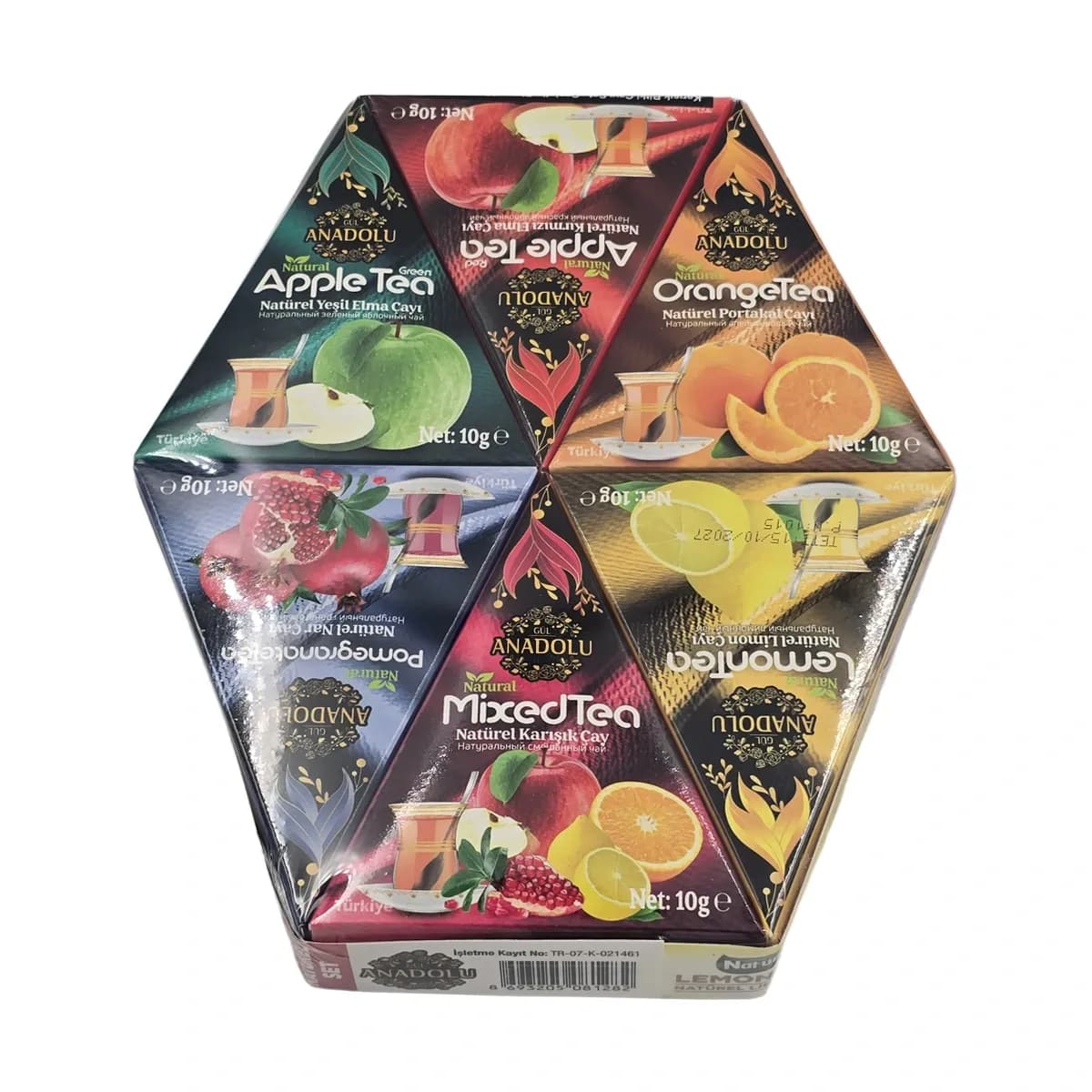 Ceai turcesc natural mix din 6 fructe, 60 gr, Made in Turkiye