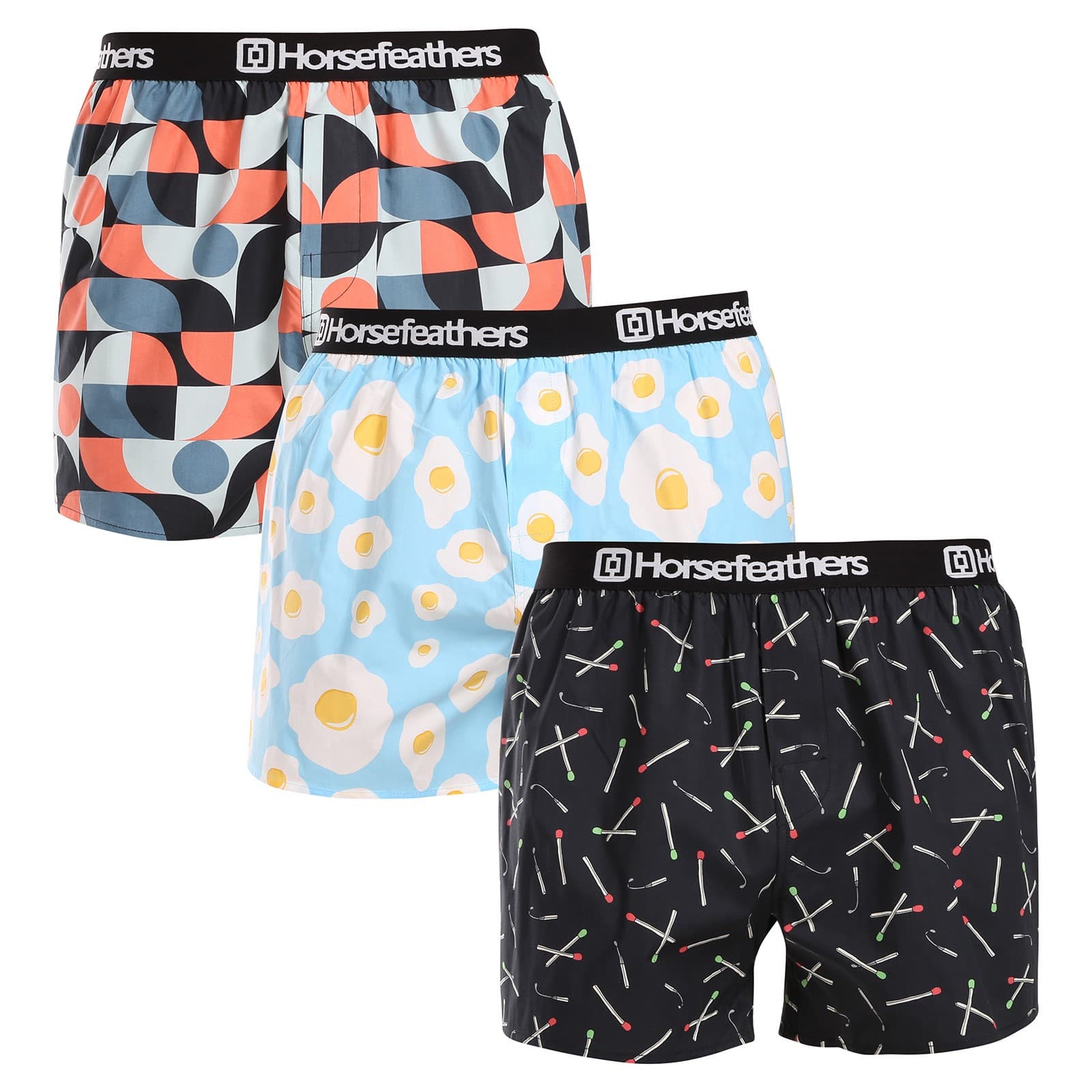 3PACK Horsefeathers Boxeri largi bărbați Frazier Bundle 7 (AM096J) M