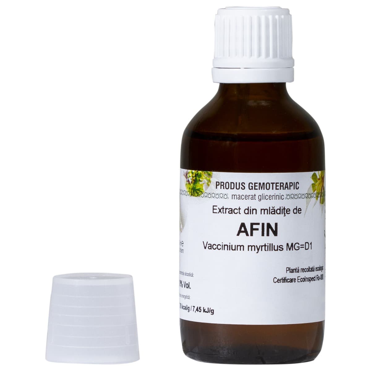 Extract din mladite de Afin 50 ml Plant Extrakt - macerat glicerinic pentru metabolism glucidic, ochi si tract digestiv